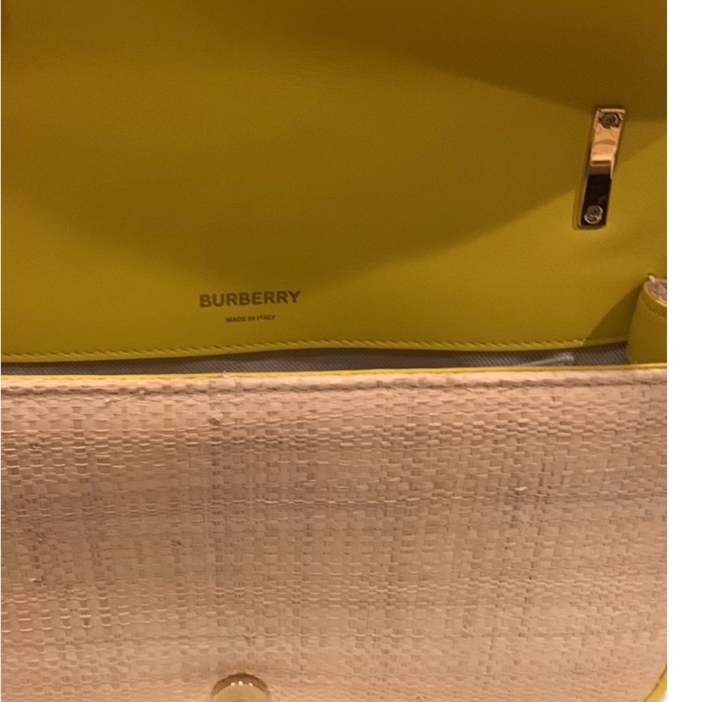 ‼️WOW‼️Burberry Small Lola Rafia crossbody Purse‼️EUC. - Picture 9 of 12
